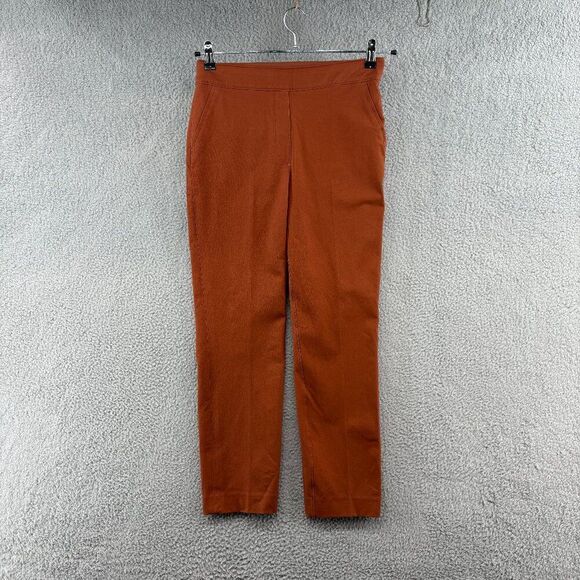 Spanx Womens On The Go Ankle Slim Straight Pants Bronze Glow Size Medium - Picture 3 of 15